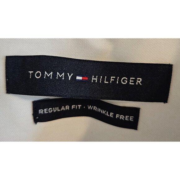Tommy Hilfiger New Men SZ XL (17 36/37) Shirt Reg Fit Wrinkle Free Classic NWT - Picture 3 of 7
